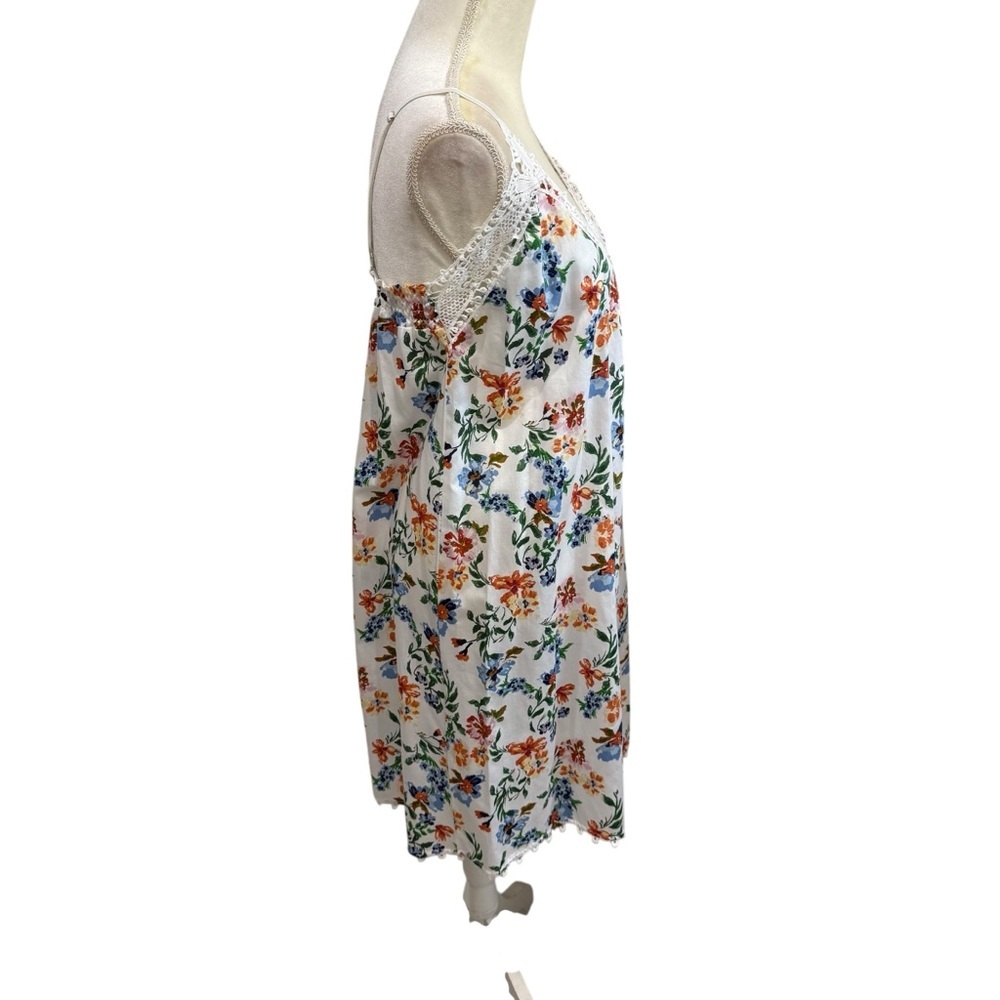Papinelle Harper Lace Front Cotton Nightie Nightgown White Floral NWT $89 - Picture 7 of 16